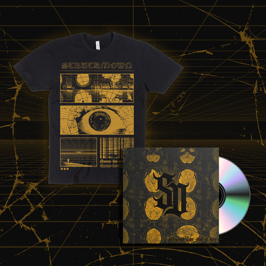 'Queue For The Cure' T-Shirt + CD bundle
